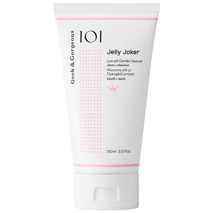 Geek & Gorgeous JELLY JOKER Gentle Gel Face Cleanser Makeup Remover for All Skin Types Including Sensitive Skin 150ml Tube - Maison des fragrances