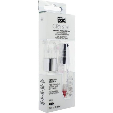 Genie's Perfume Pod Crystal Fragrance Atomizer Silver - Maison des fragrances