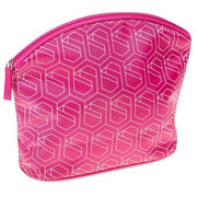 Geometric Expandable Magenta Cosmetics Bag - Maison des fragrances
