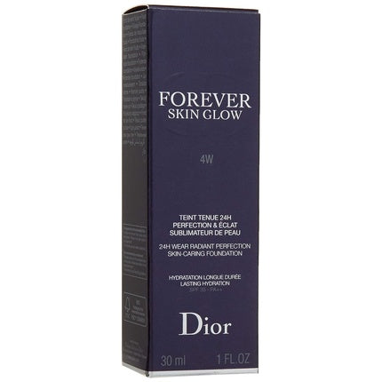 Christian Dior Forever Skin Glow 24h Skin Caring Foundation 4w Warm/Glow SPF 35 1.0 Ounce