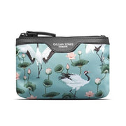 Gillian Jones Makeup Purse In Crane Dance Print - Maison des fragrances