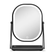 Gillian Jones Mirror With Led Light And Tray - Black - Maison des fragrances