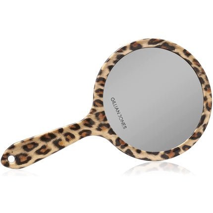 Gillian Jones Two Sided Hand Mirror in Leopard Print - Maison des fragrances