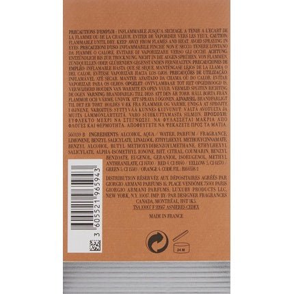 Giorgio Armani Eau D'Aromes Homme - Eau De Toilette Spray 100ml