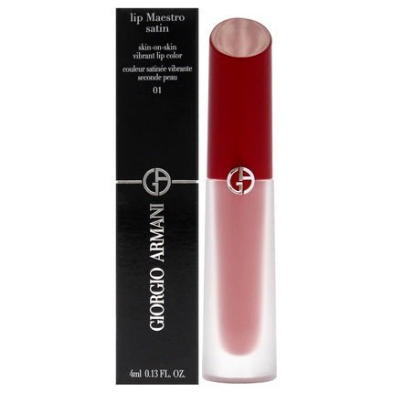 Giorgio Armani Lip Maestro Satin Long - Lasting Lipstick 0.13 oz - 01 Summer Adventure for Women - Maison des fragrances