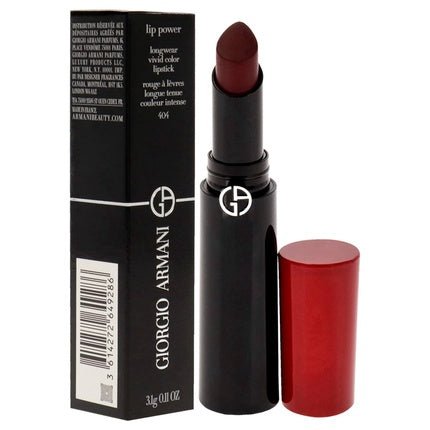 Giorgio Armani Lip Power Longwear Vivid Color Lipstick 404 Tempting Women 0.11 oz - Maison des fragrances
