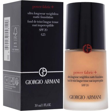 Giorgio Armani Power Fabric Plus Longwear Weightless Matte Foundation SPF 20 1oz - Maison des fragrances