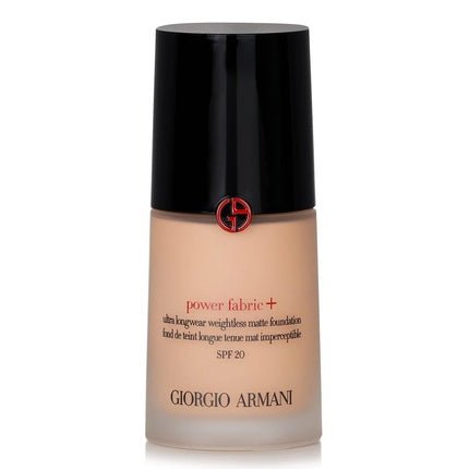 Giorgio Armani Power Fabric + Ultra Longwear Weightless Matte Foundation 4.75 SPF 20 30ml - Maison des fragrances