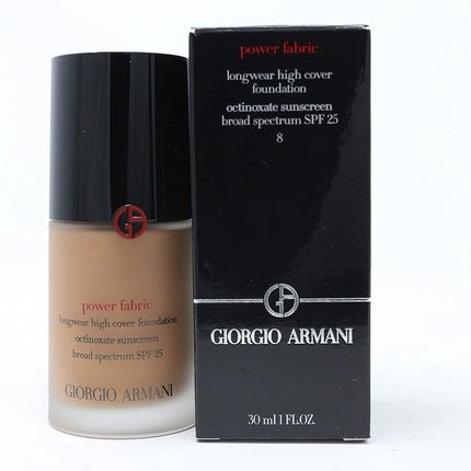 Giorgio Armani Power Fabric + Ultra Longwear Weightless Matte Foundation 8 SPF 20 30ml / 1oz - Maison des fragrances