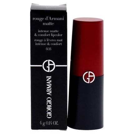 Giorgio Armani Rouge D Armani Matte Lipstick 403 Lucky Red Women Lipstick 0.14 oz - Maison des fragrances
