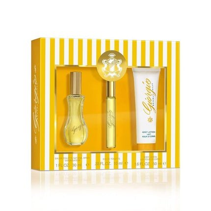Giorgio Beverly Hills Giorgio Yellow Gift Set 30ml + 10ml Eau De Toilette + 50ml Body Lotion - Maison des fragrances