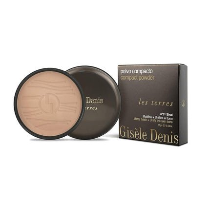GISELE DENIS Les Terres Compact Powder No. 1 Sinai Makeup Bronzing 15g - Maison des fragrances