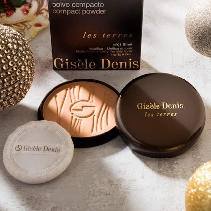 GISELE DENIS Les Terres Compact Powder No. 1 Sinai Makeup Bronzing 15g - Maison des fragrances