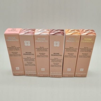 GIVENCHYLadies Rose Perfecto Beautifying Lip Balm 0.09 oz  110 Milky Nude Makeup 2.8g - Maison des fragrances