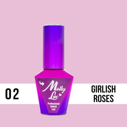 Glamour Women Hybrid Nail Polish 2 Girlish Roses 10g - Maison des fragrances