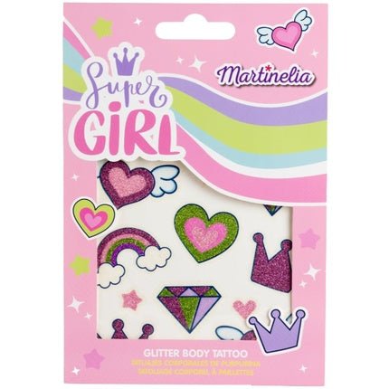 Glitter Temporary Tattoos Super Girl Martinelia 68022 - Maison des fragrances