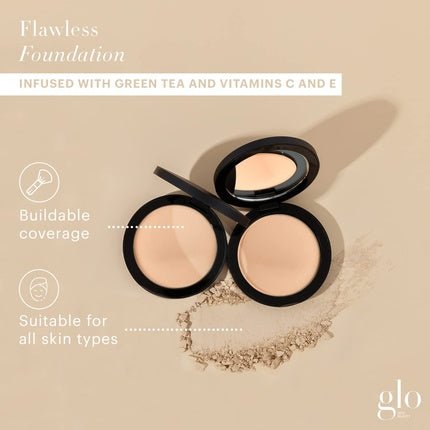 Glo Skin Beauty Pressed Base Powder Foundation Makeup Honey Fair - Maison des fragrances