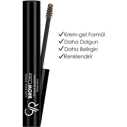 Golden Rose BROW Color Long Wear Tinted Eyebrow Mascara 03 Light Medium Brown - Maison des fragrances