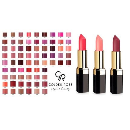 Golden Rose Creamy Soft Texture Hydrating Coverage Lipstick 4.2g - 60 Shades - Maison des fragrances