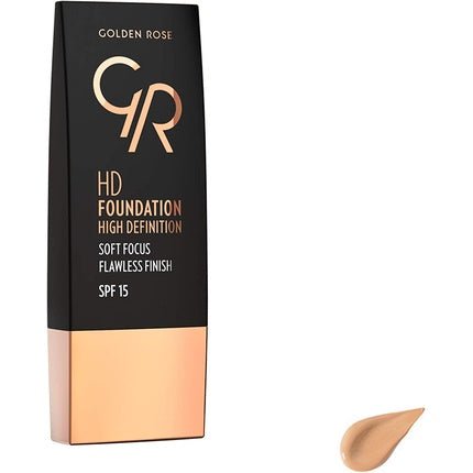 Golden Rose HD Foundation HD Definition 103 Almond - Maison des fragrances