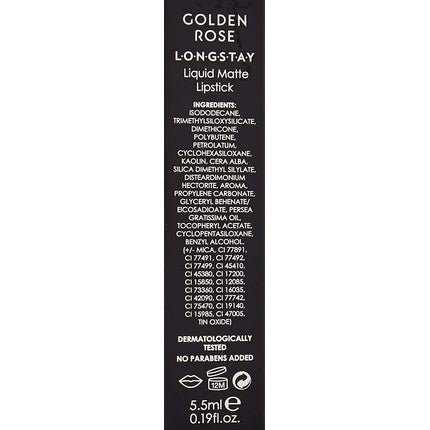 Golden Rose Longstay Liquid Matte Lipstick 5.5ml Color 01 - Maison des fragrances