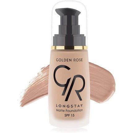 Golden Rose Matte Long Wear Oil Free Foundation with SPF 15 in Honey Shade 08 - Maison des fragrances