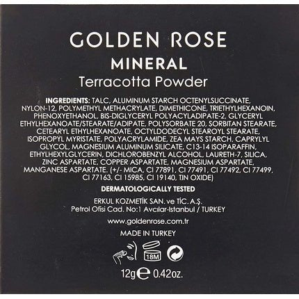 Golden Rose Mineral Terracotta Powder 08 - Maison des fragrances