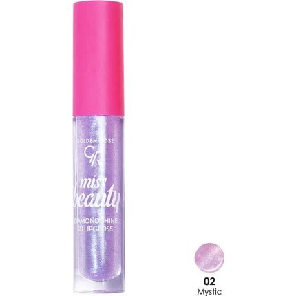 Golden Rose Miss Beauty Diamond Shine 3d Lipgloss No:02 Mystic Non - Sticky Fine Structure - Maison des fragrances