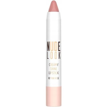 Golden Rose Nude Look Creamy Shine Lipstick 02 Pink Rose - Maison des fragrances