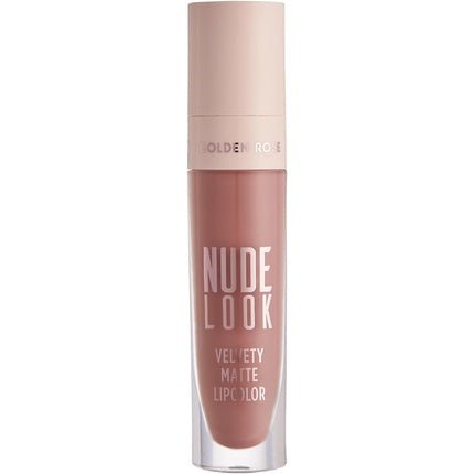 Golden Rose Nude Look Velvety Matte Lipstick 02 Peachy Nude - Maison des fragrances