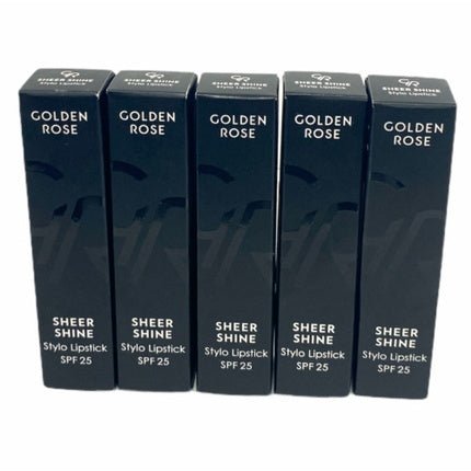 Golden Rose Sheer Shine Stylo Lipstick 0.11oz 3g - You Pick! - Maison des fragrances