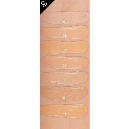 Golden Rose Total Cover 2 in 1 SPF15 Foundation & Concealer 01 Porcelain - Maison des fragrances