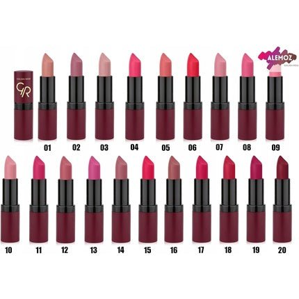 Golden Rose Velvet Matte Lipstick Color 39 - Maison des fragrances