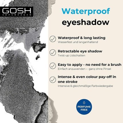 GOSH COPENHAGEN Forever Eye Shadow 05 Grey 1.5g - Maison des fragrances