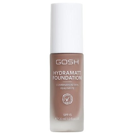 GOSH Foundation with SPF 15 for Light and Dark Skin Vegan Mattifying Makeup for Dry, Sensitive and Oily Skin - 018N - Maison des fragrances