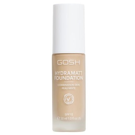 GOSH Foundation with SPF 15 for Light & Dark Skin Vegan Mattifying Makeup for Dry, Sensitive & Oily Skin Smudge and Sweat Resistant Oil - Free Adjustable Coverage No Mask Effect 004Y - Maison des fragrances