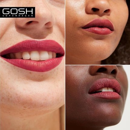 GOSH Luxury Rose Lipstick with Light Sheen Intense Nude Shades 004 Enjoy - Maison des fragrances