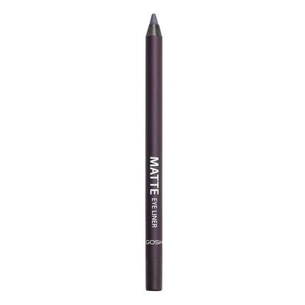 GOSH Matte Eyeliner in Dramatic Dark Purple 010 Black Violet - Creamy Texture for Easy Application, High Coverage, Ideal for Smokey Eyes - Vegan and Perfume - Free - Maison des fragrances