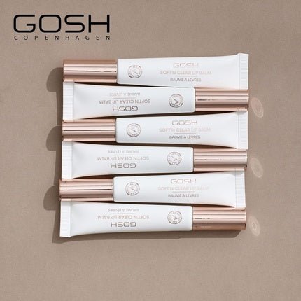 GOSH SOFT'N CLEAR Lip Balm with SPF 15 Vegan Lip Care Stick Transparent Glossy Booster 001 Glaze - Maison des fragrances