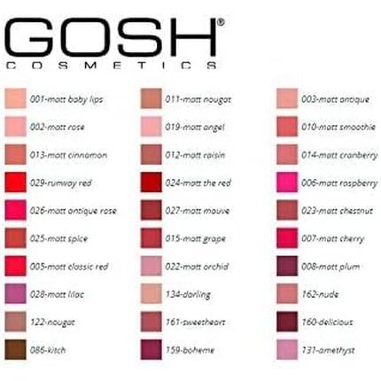 Gosh Velvet Touch Lipstick Matt 005 Classic Red - Maison des fragrances