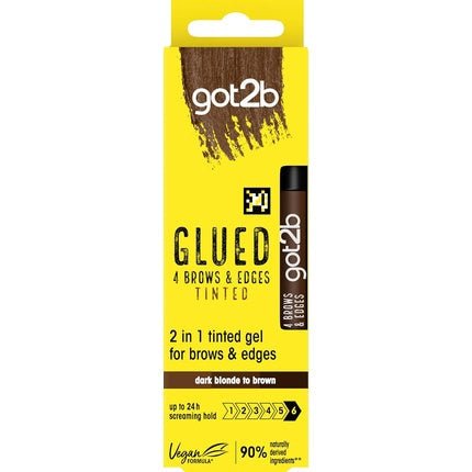 Got2b Glued Brows & Edges Tinted Gel Dark Brown 16ml - Maison des fragrances