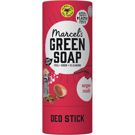 Marcel's Green Soap Deodorant Stick Argan & Oudh Antitransparant without Aluminum or Alcohol 40g Marcel's Green Soap