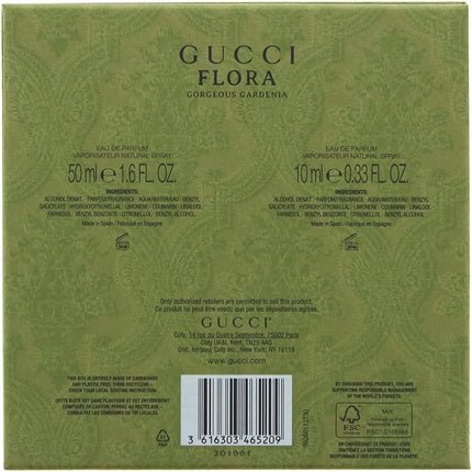 Gucci Flora Gorgeous Gardenia 2 Piece Gift Set: Eau De Parfum 50ml - Maison des fragrances