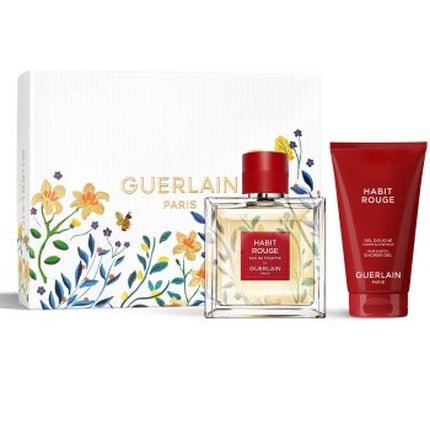 Guerlain Habit Rouge Gift Set Eau De Toilette 100ml & Shower Gel - Maison des fragrances