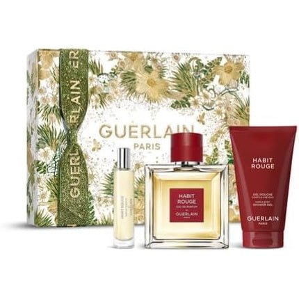 Guerlain Habit Rouge Gift Set & Shower Gel Eau de Toilette 100ml Unisexe - Maison des fragrances
