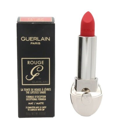 Guerlain Red Lipstick G Shade No. 27 Matte Bright Red Lipstick Lip Plumping - Maison des fragrances
