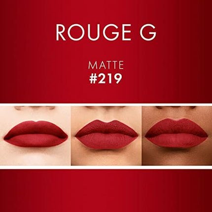 Guerlain Rouge G Matte Lipstick Color 219 - Maison des fragrances