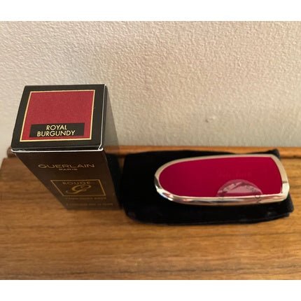 Guerlain Rouge G Royal Burgundy Velvet Lipstick Case - New in Box - Maison des fragrances