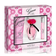GUESS Girl Eau de Toilette Perfume Spray 3.4 Fl. Oz., Travel Spray 0.5 Fl. Oz., & Body Lotion 6.7 Fl. Oz. - Maison des fragrances