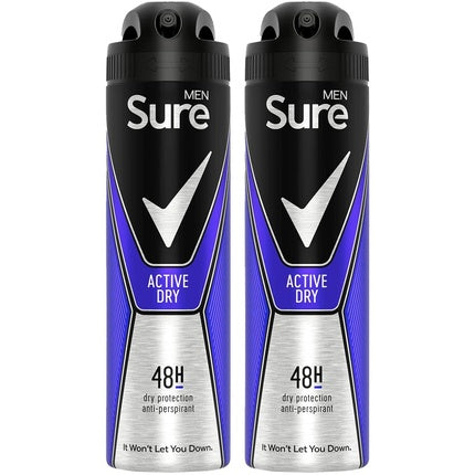 Sure Men Active Anti-Perspirant Deodorant Spray 150ml Maison des fragrances